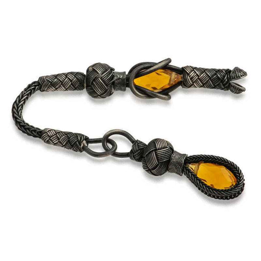 1000 Karat Silver Zircon Stone Kazaz Tassel