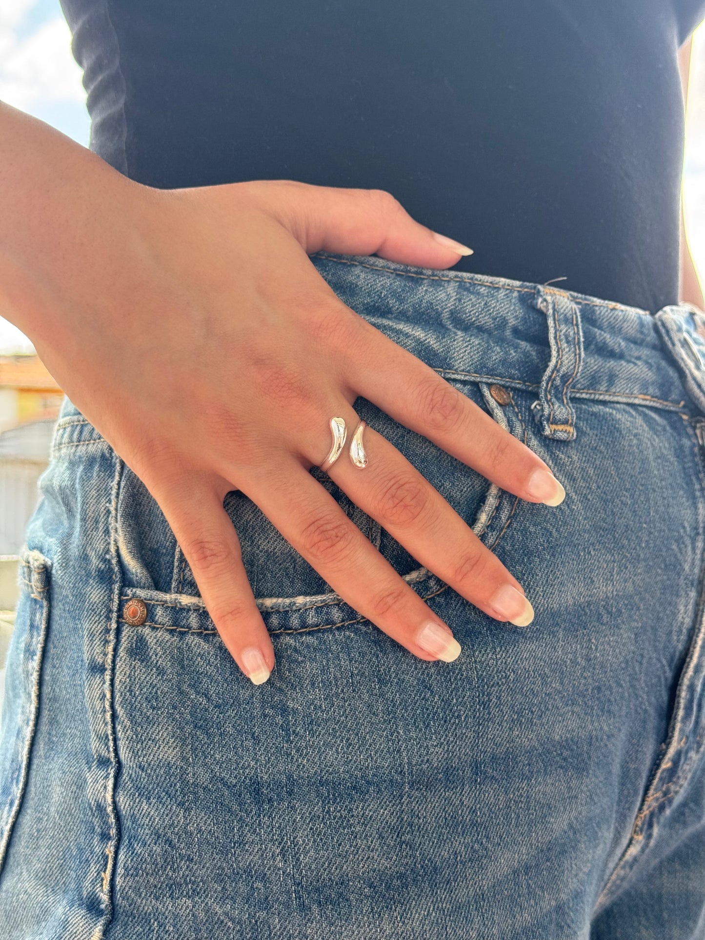 Bague en argent Silence du flux