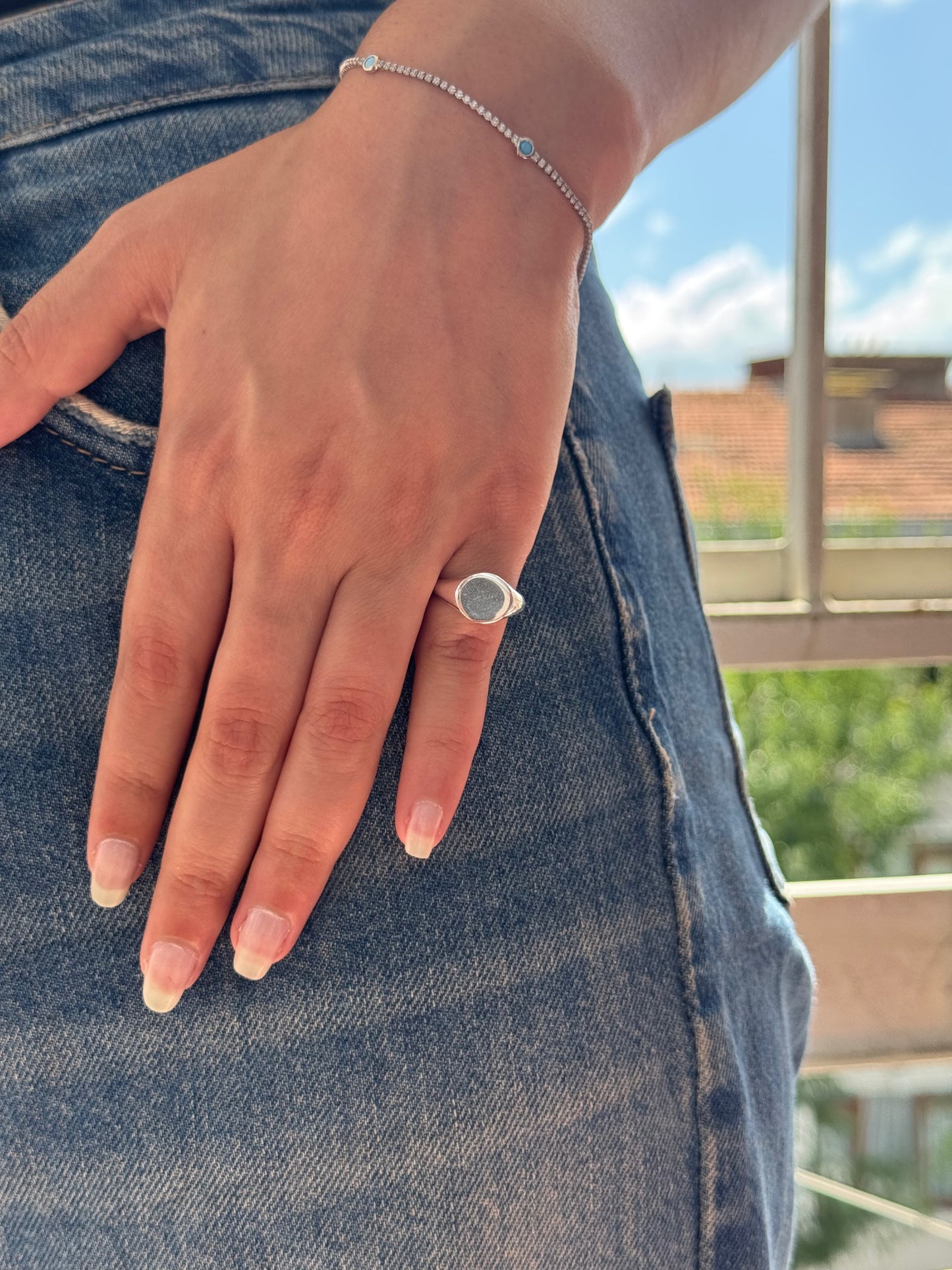 Bague en argent Silence des reflets