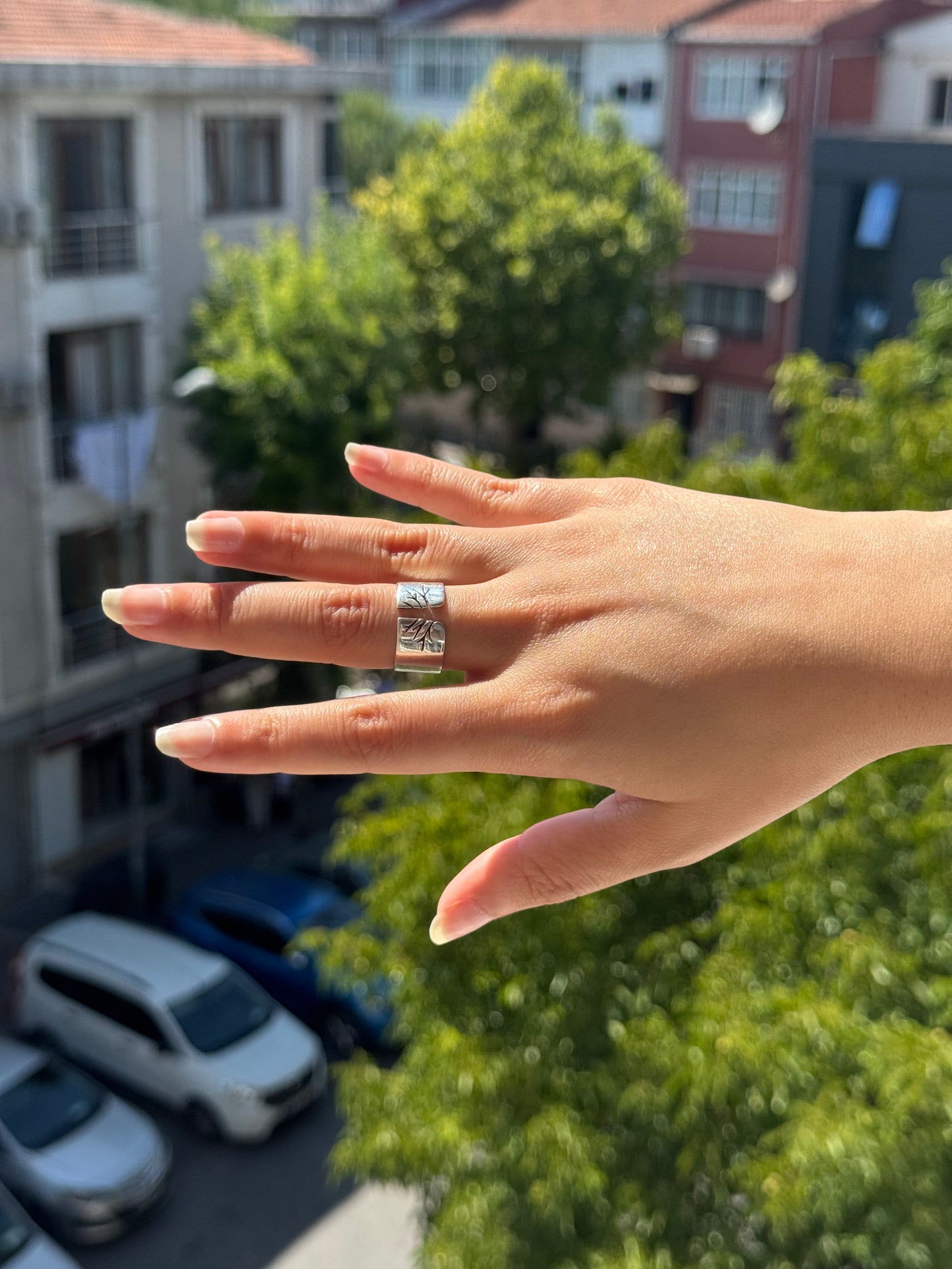 Bague en argent Branches de vie