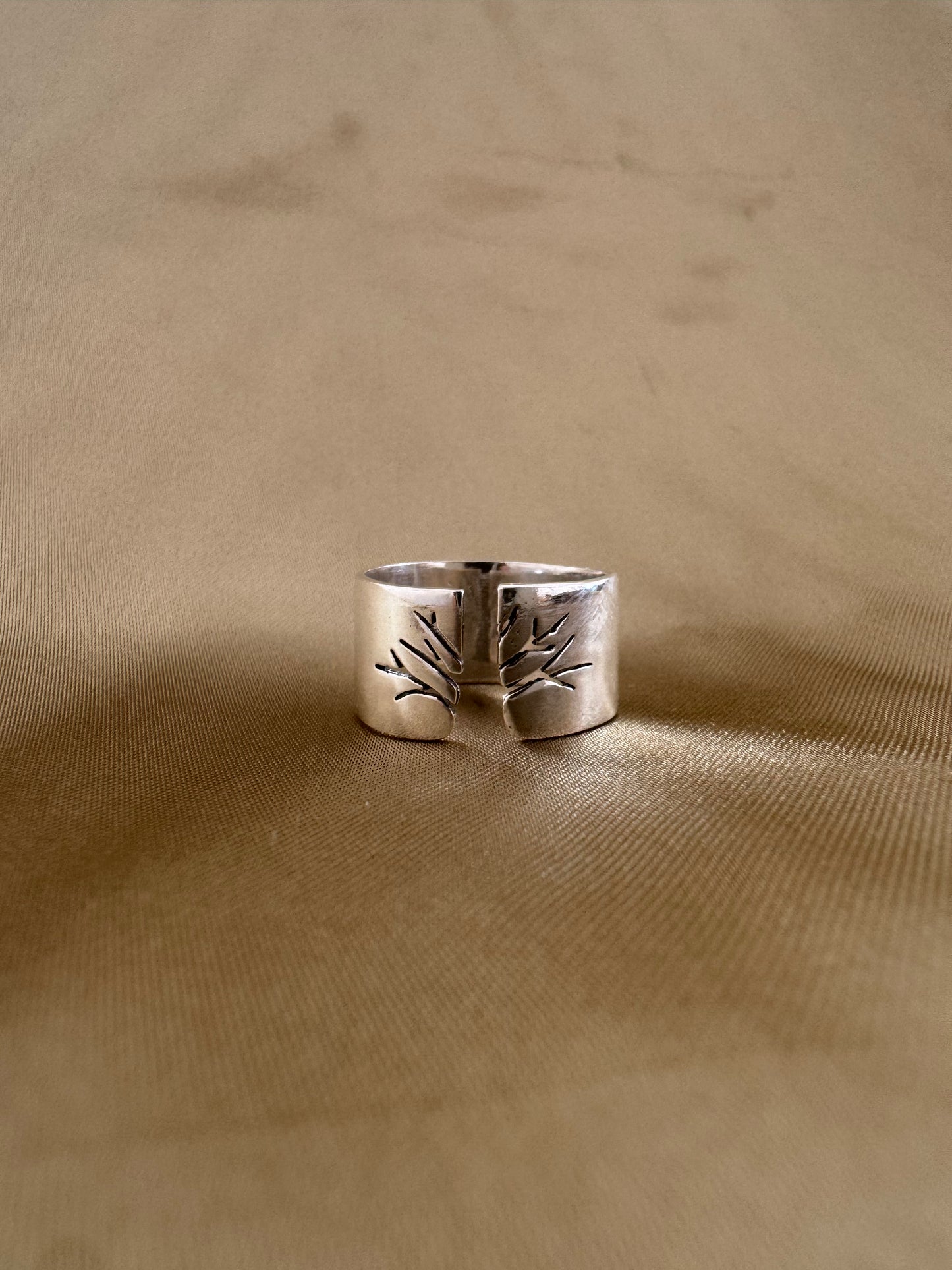 Bague en argent Branches de vie