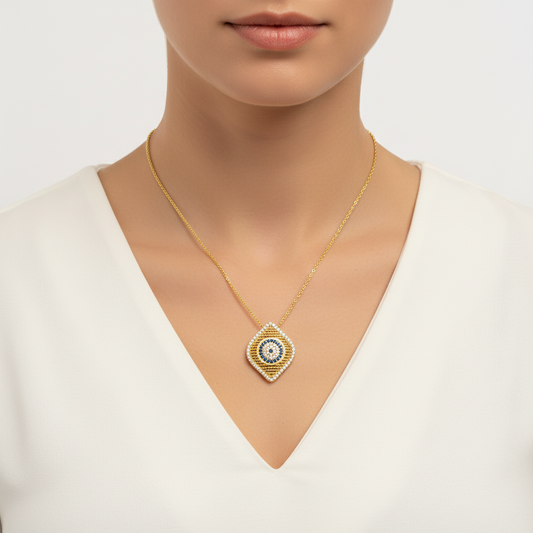 Evil Eye Women's Silver Necklace