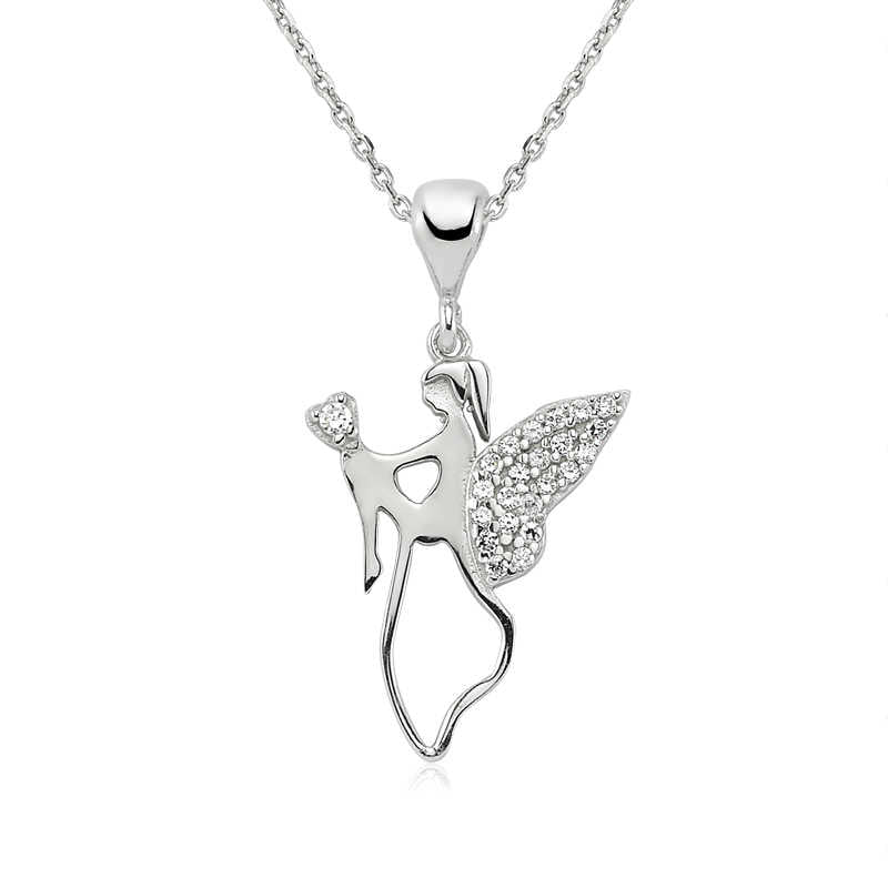 "My Angel Mother Women's Silver Necklace