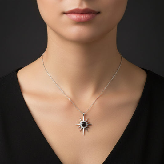 I Love You in 100 Languages North Star Women's Silver Necklace