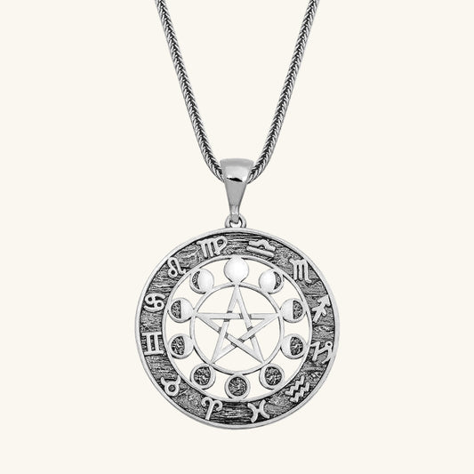 12 Zodiac Silver Necklace