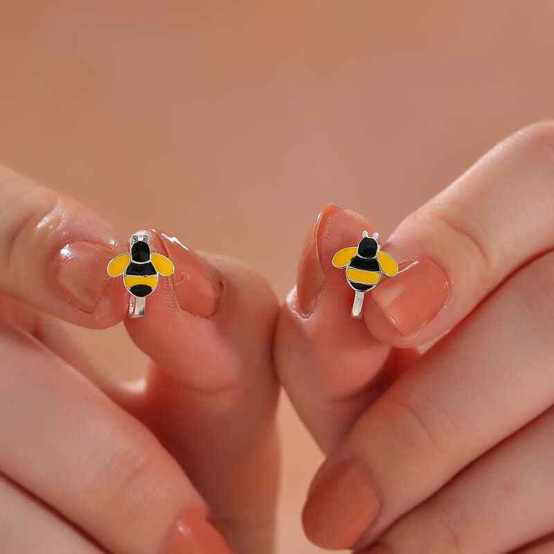 Bee Children's Silver Earring