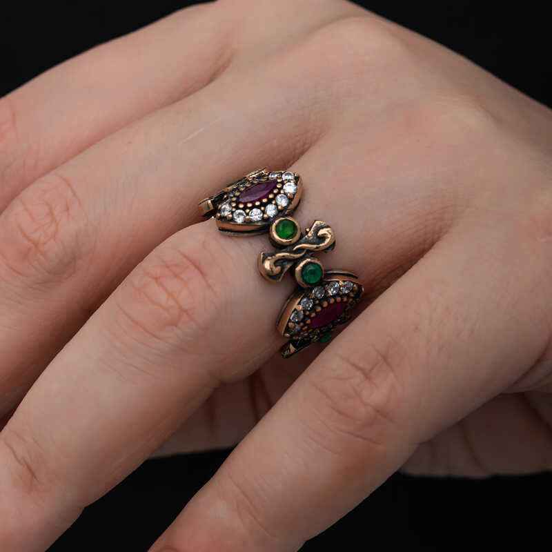 Adjustable Authentic Shuttle Women's Silver Ring