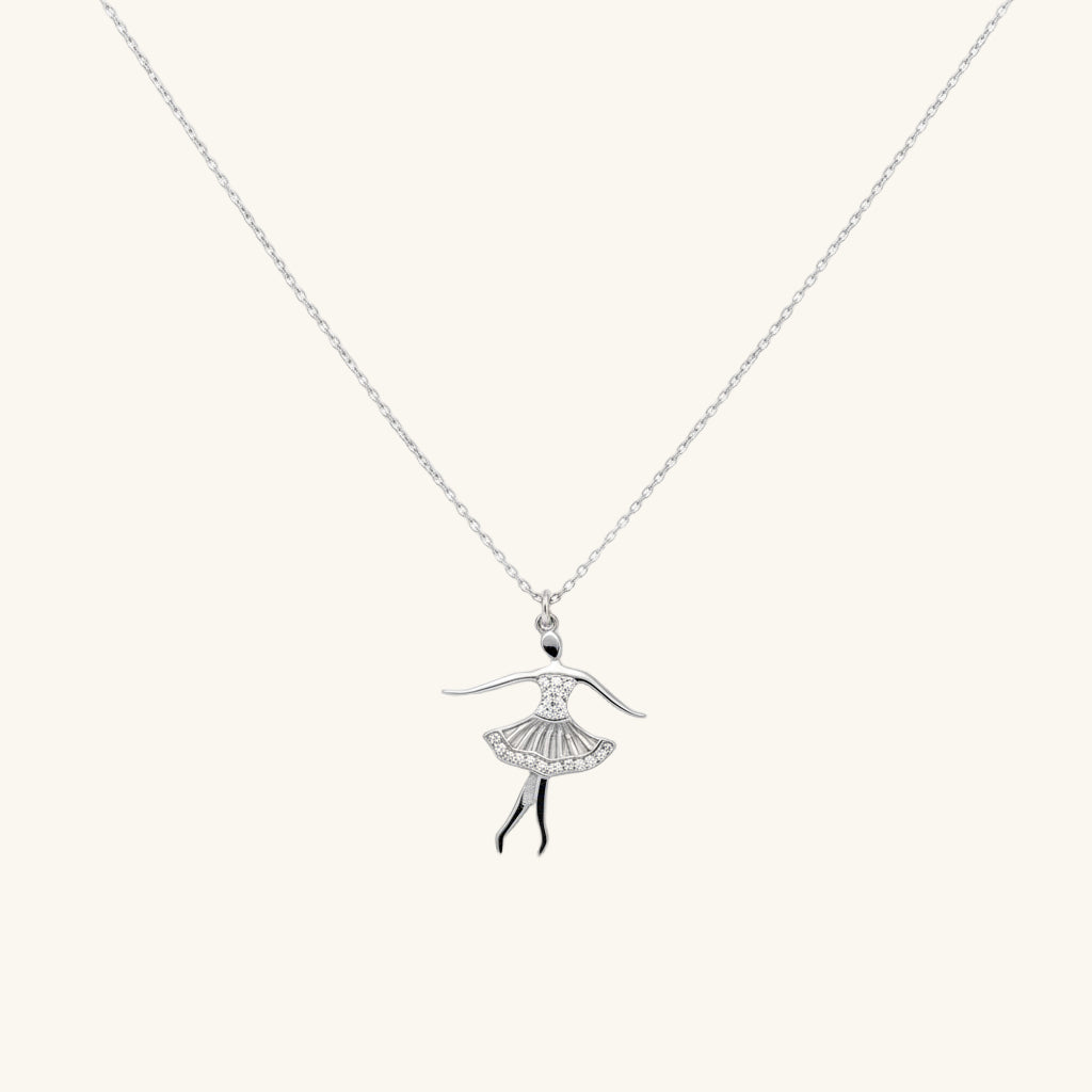Ballerina Women's Silver Necklace