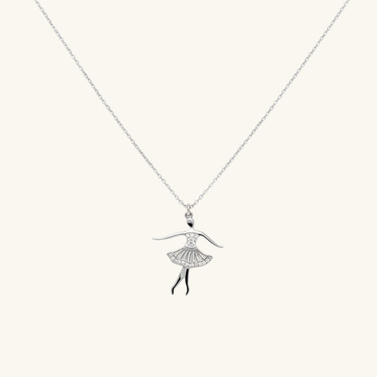 Ballerina Women's Silver Necklace