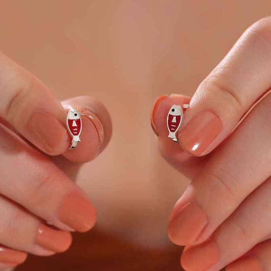 Fish Children's Silver Earring