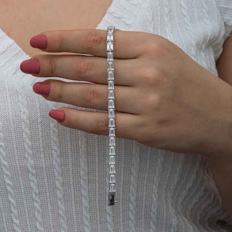 White Stone Waterway Women's Silver Set