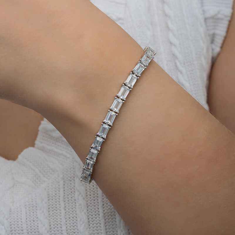 White Stone Waterway Women's Silver Set