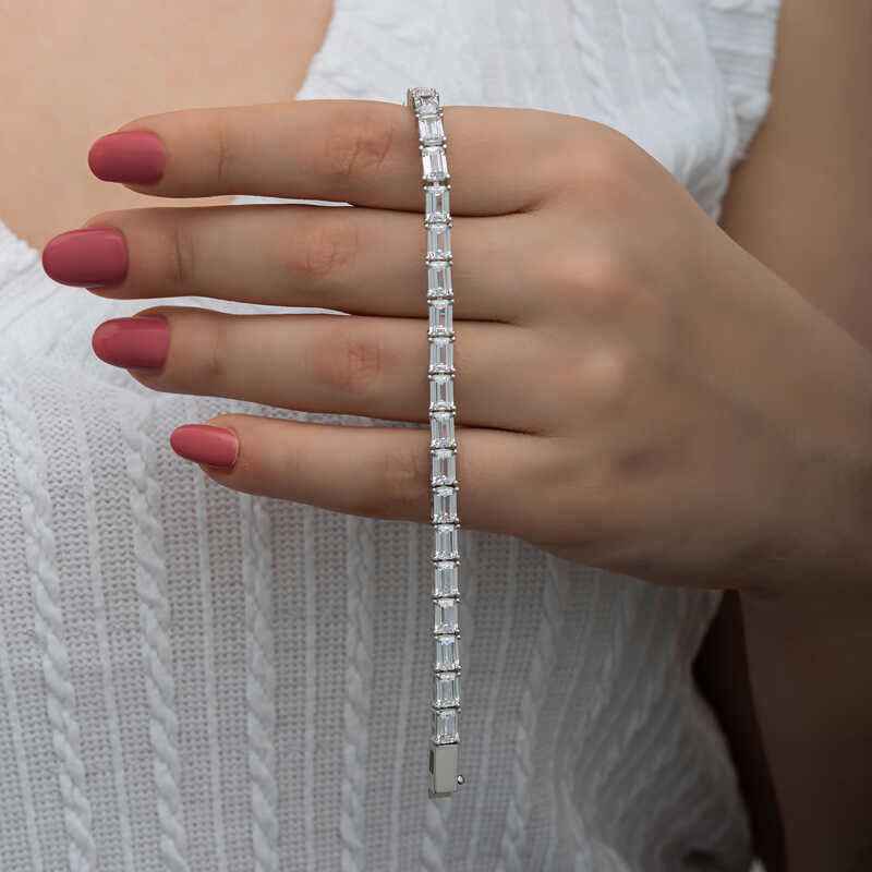 White Stone Waterway Women's Silver Set