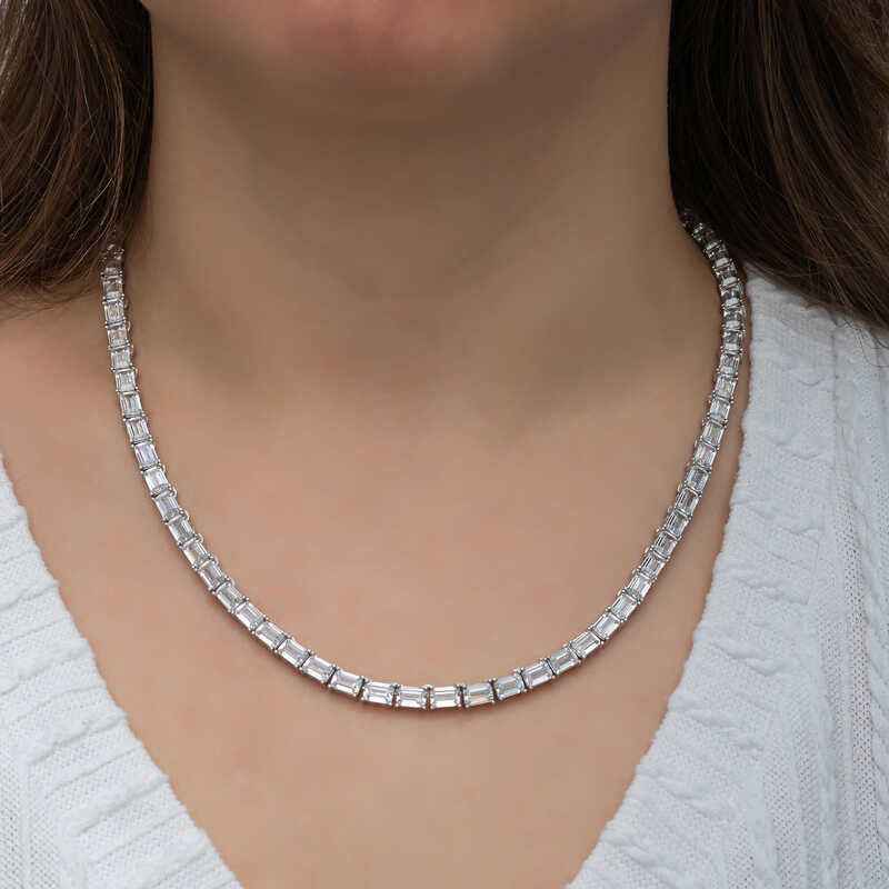 White Stone Waterway Women's Silver Set