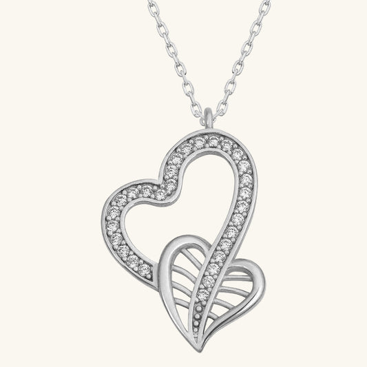 United Hearts Women's Silver Pendant