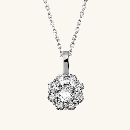 Flower Women's Silver Necklace