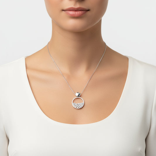 Dewdrop Women's Silver Necklace
