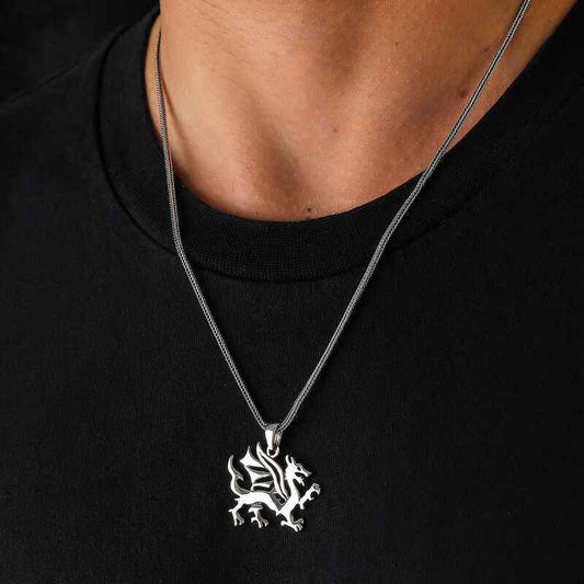 Dragon Men's Silver Pendant