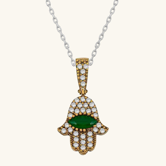 Fatma's Hand Antique Women's Silver Necklace