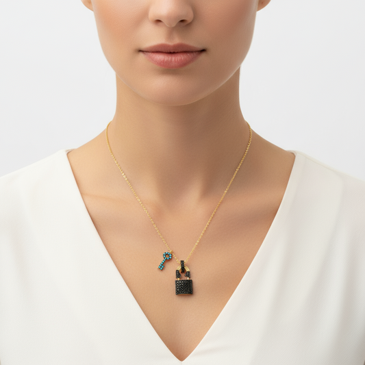 Collier en argent pour femme La clé de mon cœur