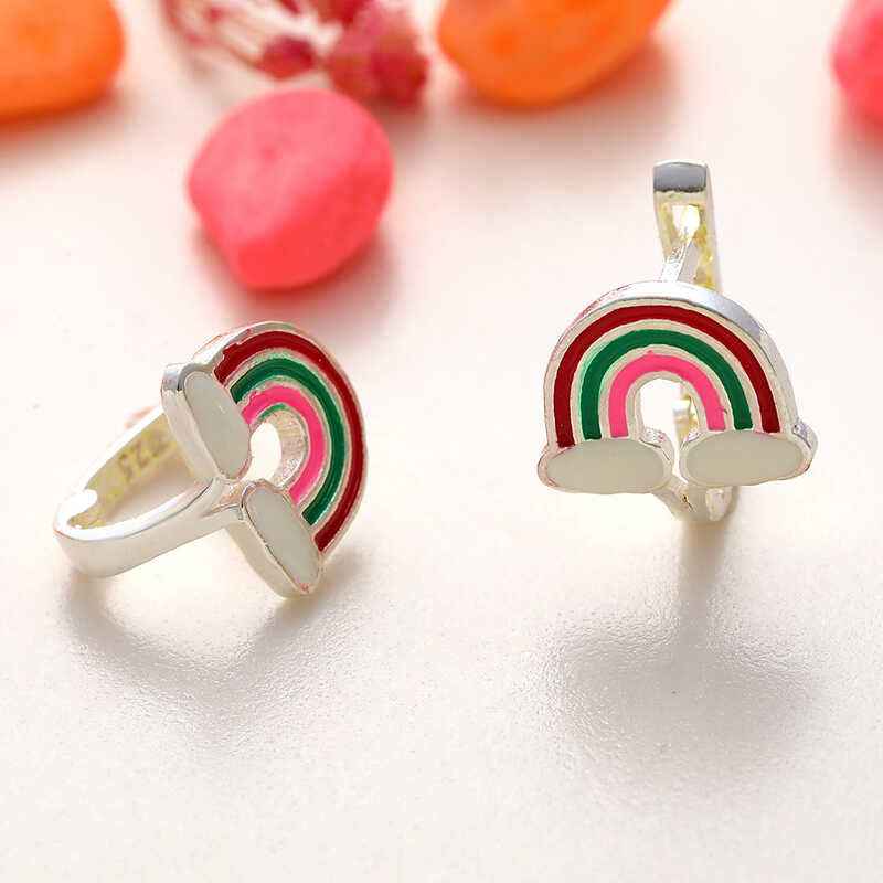 Rainbow Children's Silver Earrings