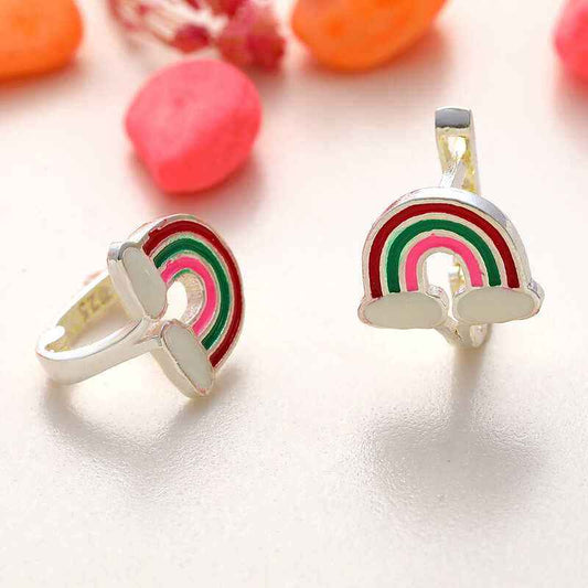 Rainbow Children's Silver Earrings