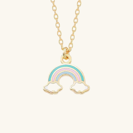Gold Plated Rainbow Women's Silver Necklace