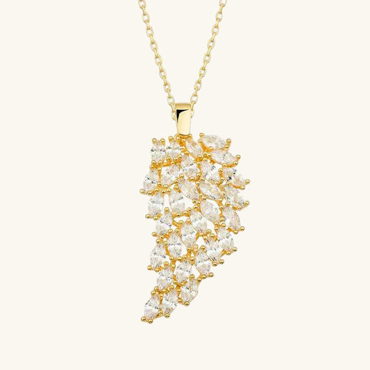 Gold Plated Angel Wing Women's Silver Necklace