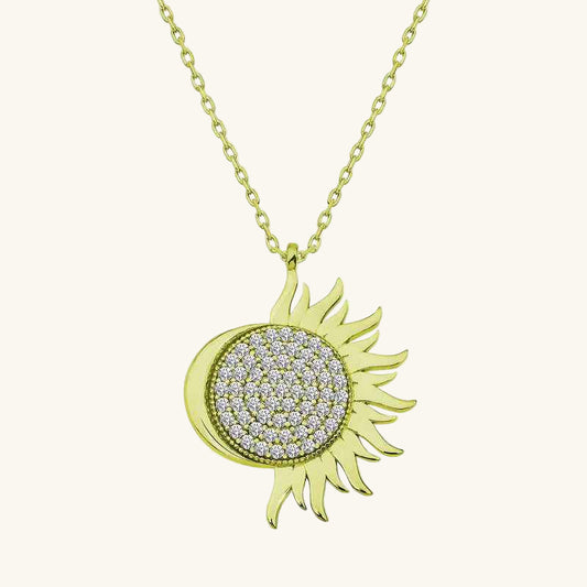 Gold Plated Mihrimah Sultan Women's Silver Necklace