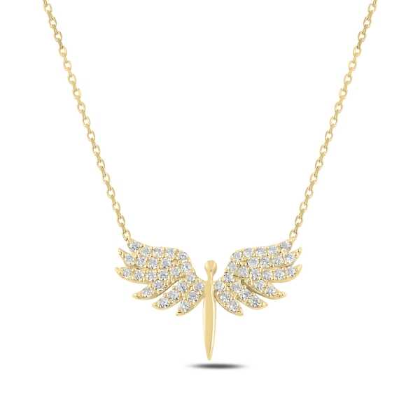 Gold Plated Archangel Michael Women's Silver Necklace
