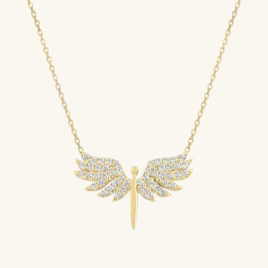 Gold Plated Archangel Michael Women's Silver Necklace