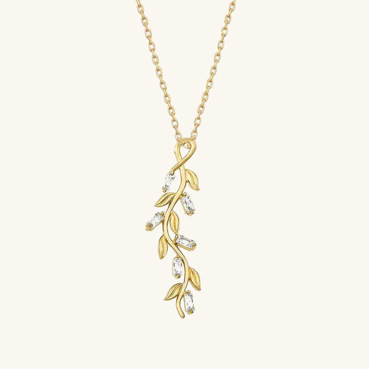 Gold Plated Ivy Women's Silver Necklace