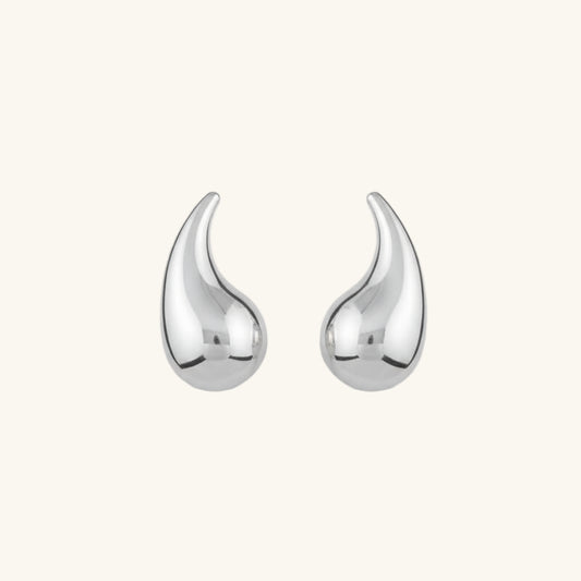 Boucles d'oreilles en argent pour femme en forme de larme