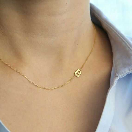Letter Women's Silver Necklace
