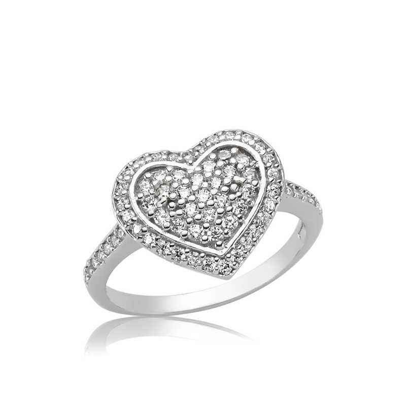 Heart Women's Silver Ring