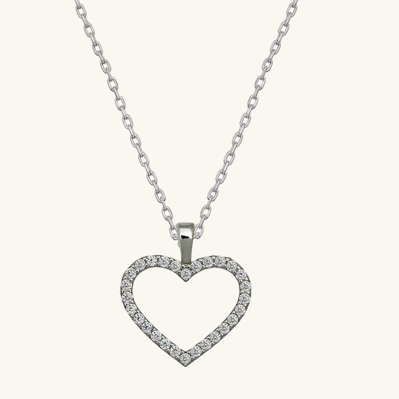 Heart Women's Silver Necklace