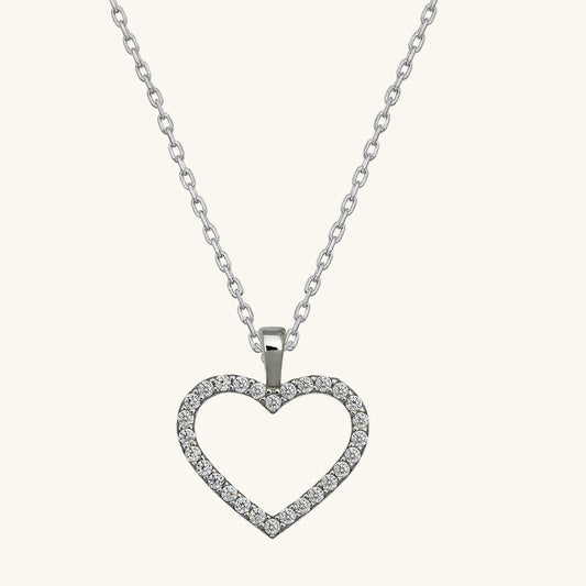 Heart Women's Silver Necklace