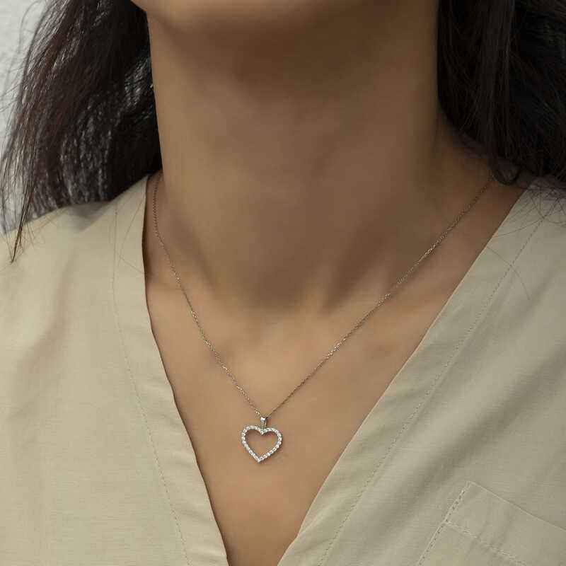 Heart Women's Silver Necklace