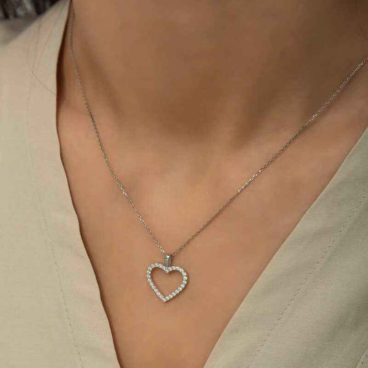 Heart Women's Silver Necklace