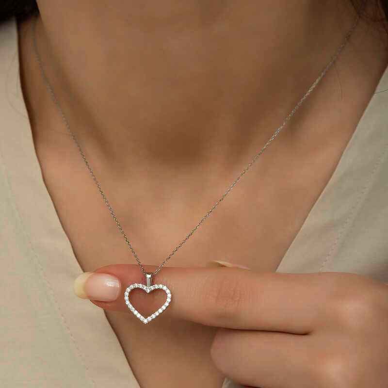 Heart Women's Silver Necklace