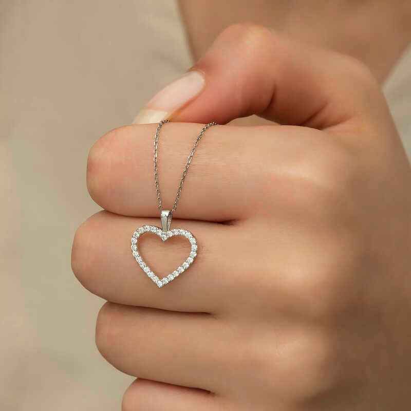 Heart Women's Silver Necklace