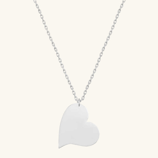 Herz Damen Silber Halskette