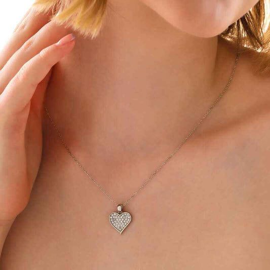 Heart Women's Silver Necklace
