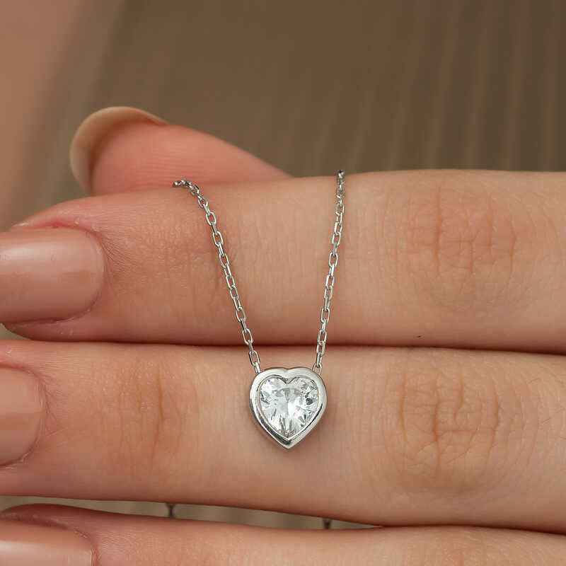 Heart Women's Silver Necklace