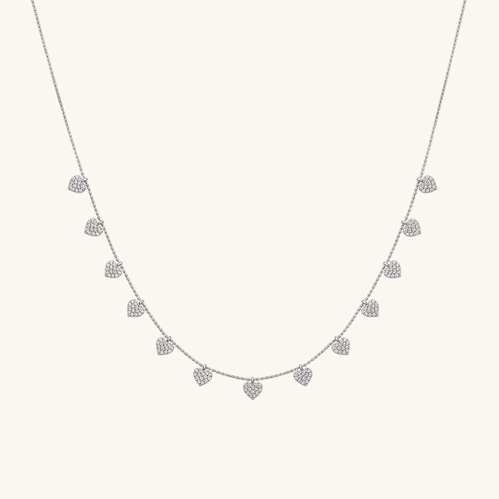 Lucky Heart Women's Silver Necklace