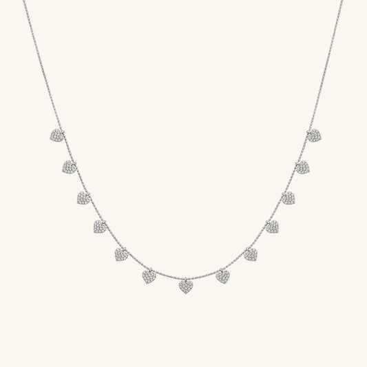 Lucky Heart Women's Silver Necklace