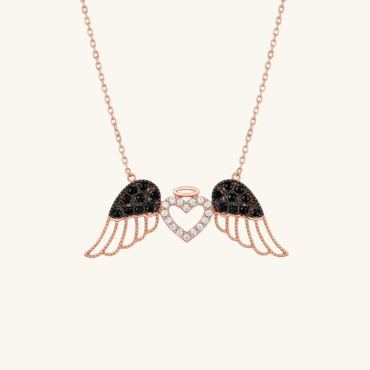 Winged Heart Women's Silver Pendant