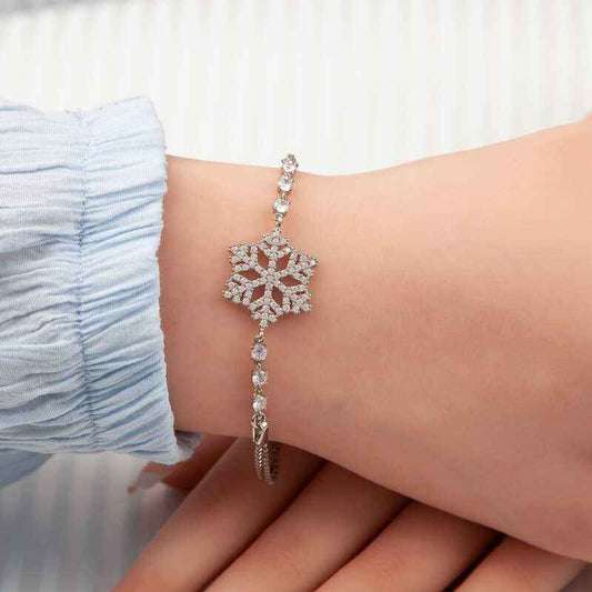 Snowflake Women's Silver Bracelet