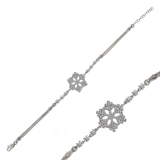 Snowflake Women's Silver Bracelet