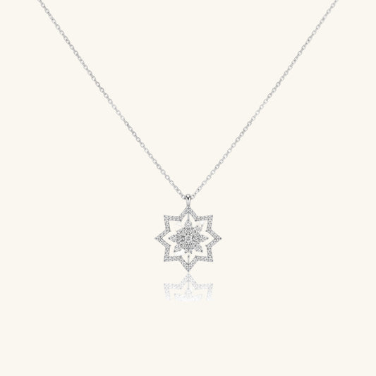 Snowflake Women's Silver Necklace